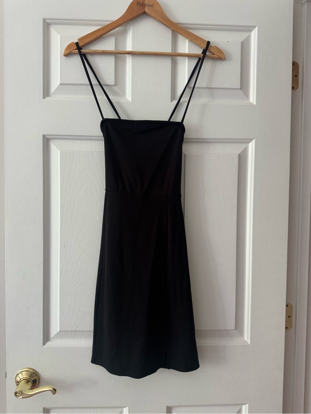 Classic Black Spaghetti-Strap Dress